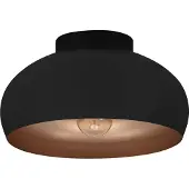 Eglo Plafondlamp E27 | Mogano 2 | Ø 28 cm | IP20 | Zwart/Koper