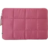 Selencia Puffy Laptophoes 13-14 inch - Laptopsleeve - Magenta Fire