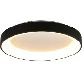 Mantra-Iluminacion LED-plafondlamp Niseko II, dimbaar, zwart, Woon-/ Eetkamer, Aluminium, Modern, LED plafondlamp