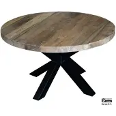 Benoa Salontafel blad rond teak 80 4 cm solid top