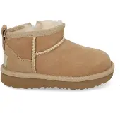 Ugg Kids Classic Ultra Mini gevoerde enkelboots camel Bruin Jongens/Meisjes Suède - maat 31