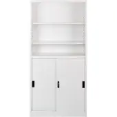 Beliani MUSCOVITE - Sideboard - Wit - Staal