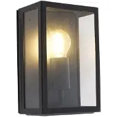 QAZQA Smart buiten wandlamp zwart 25,5 incl. WiFi A60 IP44 - Rotterdam