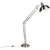 QAZQA Design vloerlamp staal verstelbaar - Hobby