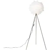 QAZQA Smart romantische vloerlamp wit incl. Wifi A60 - Feather