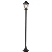 QAZQA Slimme buiten vloerlamp zwart 170 cm incl. WiFi ST64 - New Orleans