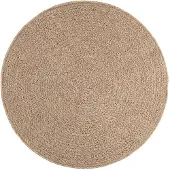vidaXL Vloerkleed ZIZUR binnen en buiten 120 cm jute look