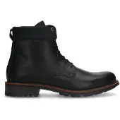 Van lier Zwarte leren veterboots | Maat 43