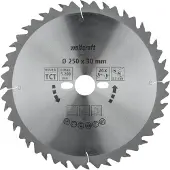 Wolfcraft HM Cirkelzaagblad | 24 td | Ø250 x 30 x 3,2mm | 1 stuk - 6660000