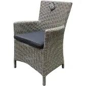AVH-Collectie Capri dining tuinstoel grijs wicker