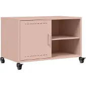 vidaXL Tv-meubel 68x39x43,5 cm staal roze