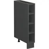 Vicco Keukenrek Fame-Line Antraciet 15 cm zonder werkblad, Model 38458