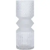 Dekoria Glazen cilindervormige vaas, 25 cm