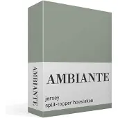 Ambiante jersey split-topper hoeslaken - Tweepersoons - Green