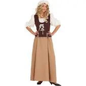 Vegaoo Middeleeuws pak voor dames - Verkleedkleding - Medium
