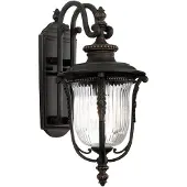 Kichler LED Wand Buitenlamp Luverne | 1X E27 Max 60W | IP44 | Dimbaar | Rubbed Bronze