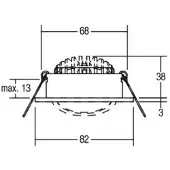 Brumberg 38361253 38361253 LED-inbouwlamp LED 7 W Aluminium