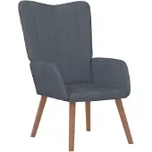 vidaXL Relaxstoel fluweel donkergrijs