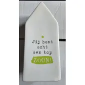 Miko Decoratie vaas-huis-zoon!