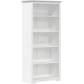 vidaXL Boekenkast 5-laags BODO 82x40x173 cm massief grenenhout wit