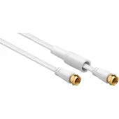 Goobay F-connector kabel - Coax Plat - dubbele afscherming