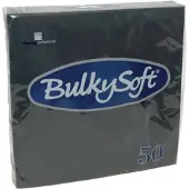 BulkySoft | Servetten 2-laags | Zwart | 33x33cm | 1200 stuks