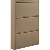 Woood Sabine 3-Vaks Schoenenkast - Metaal - Zand - 103x66x16