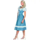 Coppens Dindl jurk lang blauw oktoberfestjurk | Maat 38