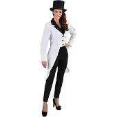 Coppens Slipjas wit - 100% Polyester / Woven fabric - Basics carnavalskleding | Maat 46