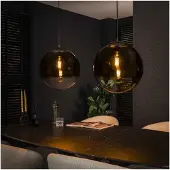 Meubelplaats Hanglamp bubble shaded XL 2 lampen - zwart