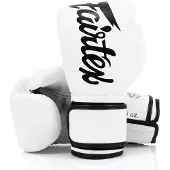 Fairtex Microfiber (Kick)bokshandschoenen - Wit - 12 oz