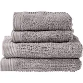 Zone Denmark Handdoekenset Towels Classic Gull Grey (Set van 4)