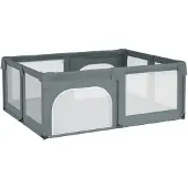 vidaXL Babybox met 2 deuren oxford stof lichtgrijs