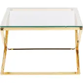 Beliani RINGGOLD - Salontafel - Goud - Glas