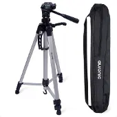 Auronic Statief - Camera - Telefoon - Iphone - Tripod met Smartphonehouder - Zilvergrijs