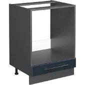 Vicco Fame-Line Keukenkasten – 60 cm, WB Eik Donkerblauw hoogglans