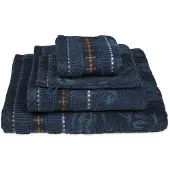 Pip studio Badlaken Jasmin Jacquard Dark Blue (70 x 140 cm)
