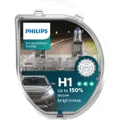 Philips Halogeenlampen H1 55W 12V P14.5S Voor Dimlicht (2 Stuks)