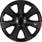 Gorecki Wieldoppenset VR Carbon 15" zwart
