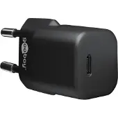 Goobay USB-C snellader Nano | 1 poort | 30W | GaN | Power Delivery | Zwart
