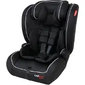 Carkids I-Size Autostoeltje Luca - Voldoet aan I-Size R-129 Norm - Voor kinderen van 76 tot 150cm - Verstelbare hoofdsteun - Zwart/Wit