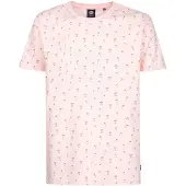 Petrol Industries - Heren All-over Print T-shirt Serene - Roze - Maat XXL