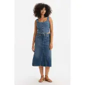 Levi's Hr A Line Decon Skirt Mid Morning Maat: W23 | Spijkerrokken Outlet | Dames | Blauw