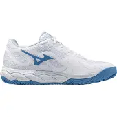 Mizuno Tennisschoen Mizuno Women Wave Enforce Court CC White Parisian Blue Plein Air-Schoenmaat 42