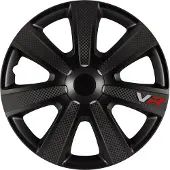 Gorecki Carpoint Wieldoppen Vr Carbon 14 Inch Abs Zwart Set Van 4