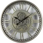 Countryfield Kensington Rond L 70 Messing Goud Zilver Wandklok Kensington Klok
