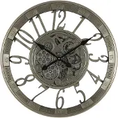 Countryfield Wandklok Eichstedt metaal Ø55CM antiek zilver