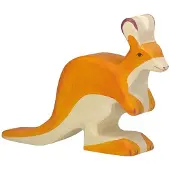 Holztiger Figurine - - 80194 - Kangoeroe - Handgeschilderd hout - Voor kinderen vanaf 3 jaar