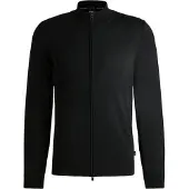 BOSS Gebreid vest 'Balonso' zwart