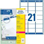 Avery Zweckform Avery etiketten voor adresse L7160-100, 63,5 x 38,1 mm, 100 vellen